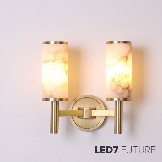 Loft Industry Modern - Marble in Gold Wall Double